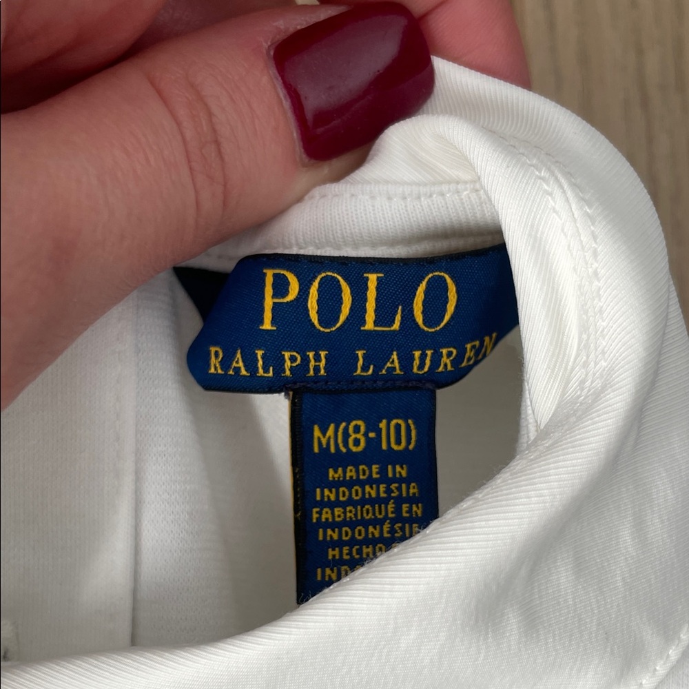 Polo by Ralph Lauren White and Plaid Kids Formal Dress - Picture 4 of 8